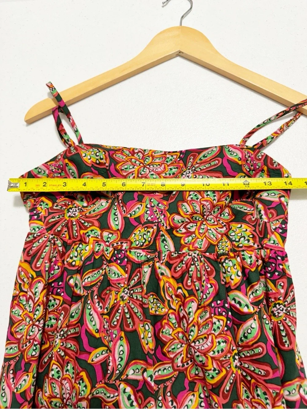 J. Crew Floral Tie Back Tiered Green Misi Dress NWT 0P Petite